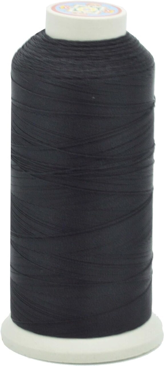 0 Bonded Nylon Thread for Sewing - 1500 YDs T70 Heavy Duty Black Nylon Thread Size 69 210 D Upholstery Thread for Leather Jeans Weaving